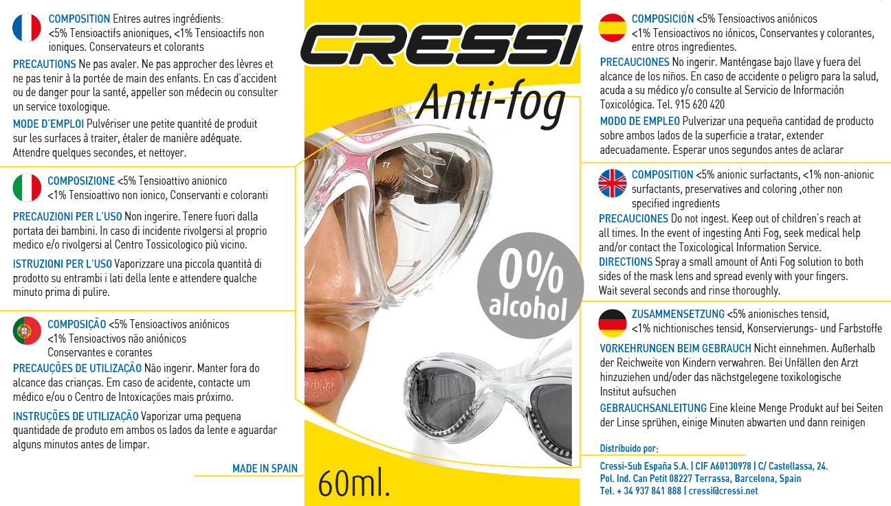 Antifog SPRAY 60ml