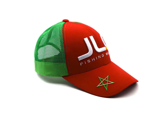 Gorra JLC Fishing Wear Marruecos rojo-verde