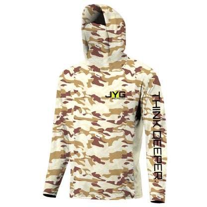 Camiseta de pesca con capucha