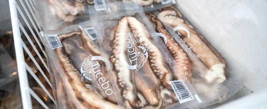 Rejos de pulpos congelados